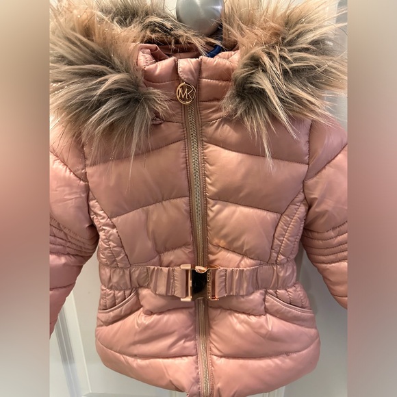 MK Michael Kors 2T Rose Pink Toddler Girls Jacket - Picture 1 of 5